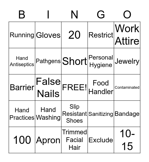 Toni's Bingo Card