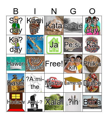 Family & Culture Bingo Card