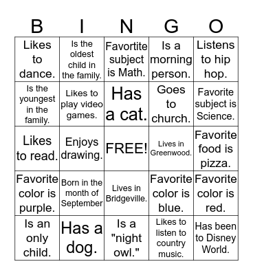 IPAD BINGO! Bingo Card