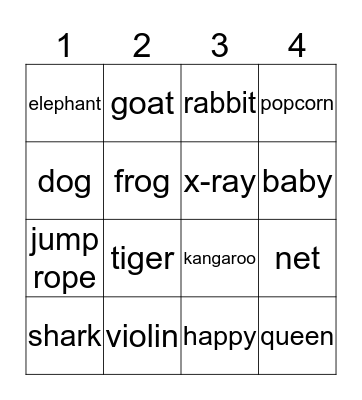 What is that Letter Bingo Card