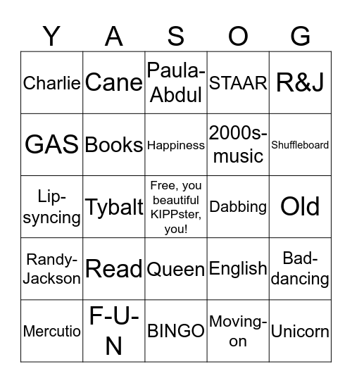 Happy Retirement, Ms. Hanrahan! Bingo Card