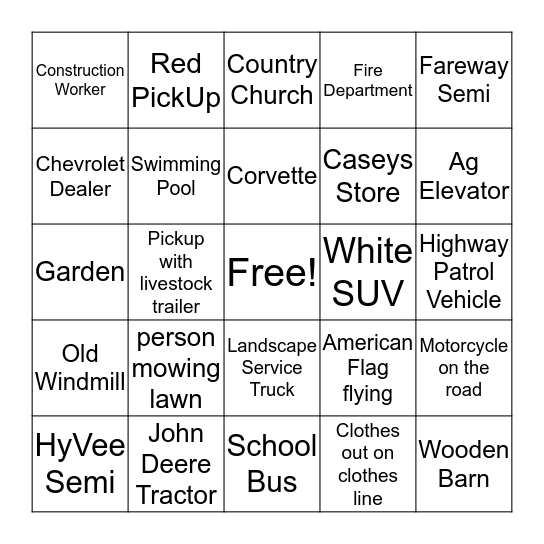 June 11 BINGO Card