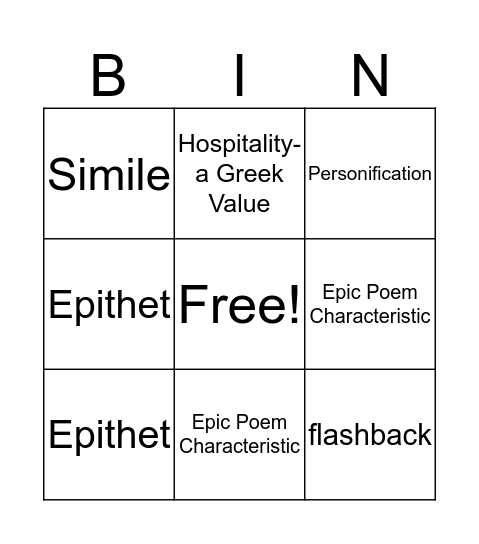 Bingo Card