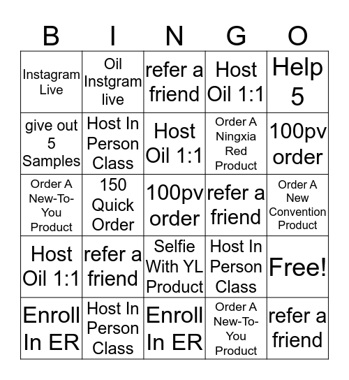 June Bingo Card