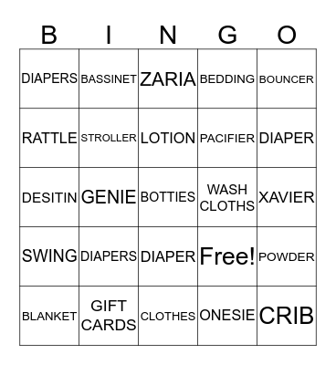 LE'VON & JUSTINE'S  Bingo Card