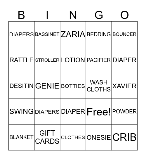 LE'VON & JUSTINE'S  Bingo Card