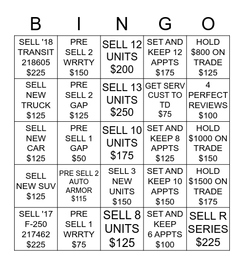 Eddins Bingo June 2018 Bingo Card