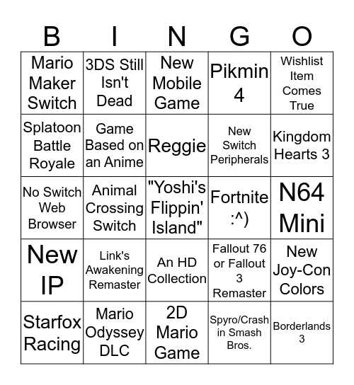 Bingo Card