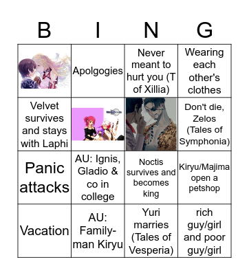 Videogames Bingo Card