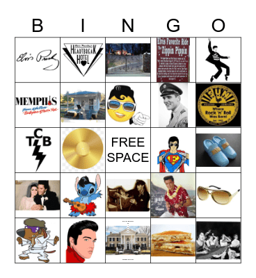 ELVIS BINGO Card