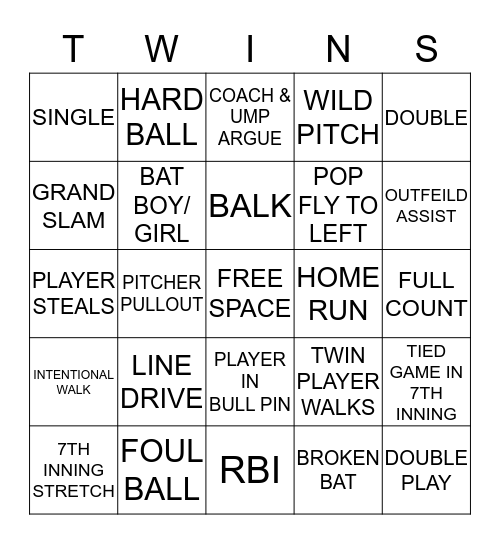 DERBY Bingo Card