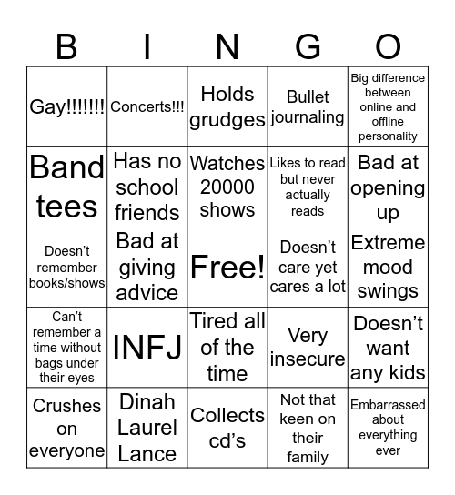 fraybrina culture Bingo Card