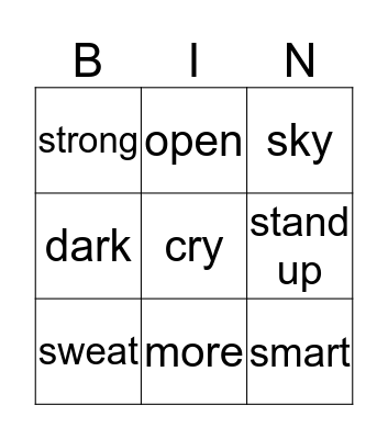 Maayan Bingo Card