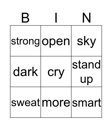 Maayan Bingo Card