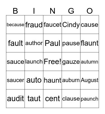 Paul is Awesome Bingo Card