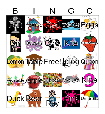 ALPHABET BINGO Card