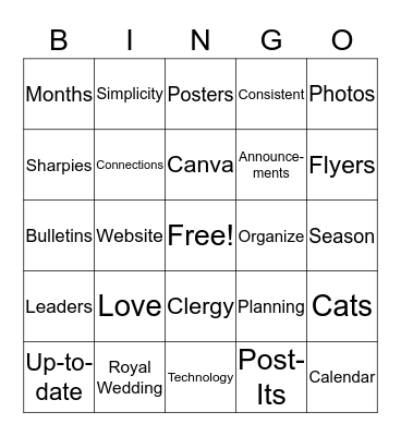 Communications Bingo 2 Bingo Card