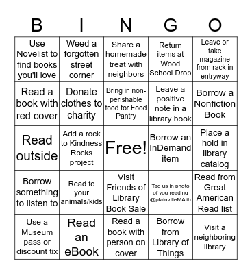 Adult & Teen Summer BINGO Card
