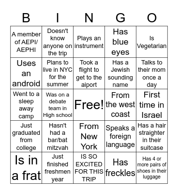 MAYANOT 295 BINGO Card