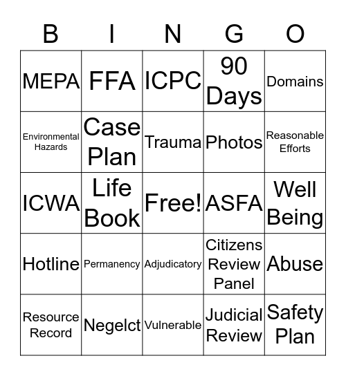 I Pay Attention...Really! Bingo Card