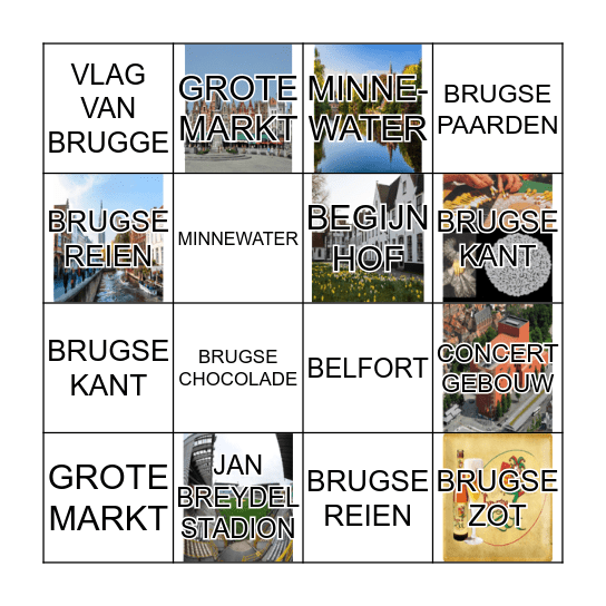 BRUGGE BINGO Card