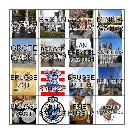 BRUGGE BINGO Card