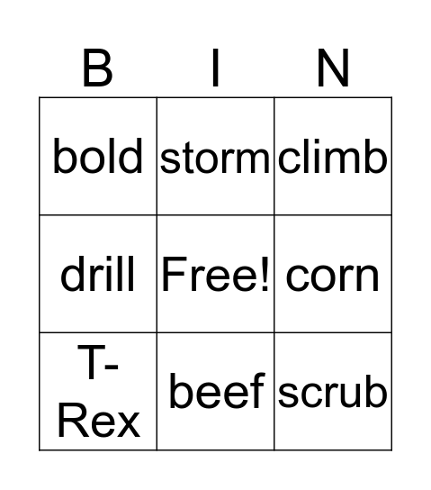 June- Week 2 Bingo Card