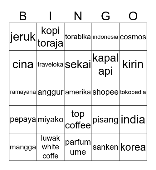 tetewwww Bingo Card