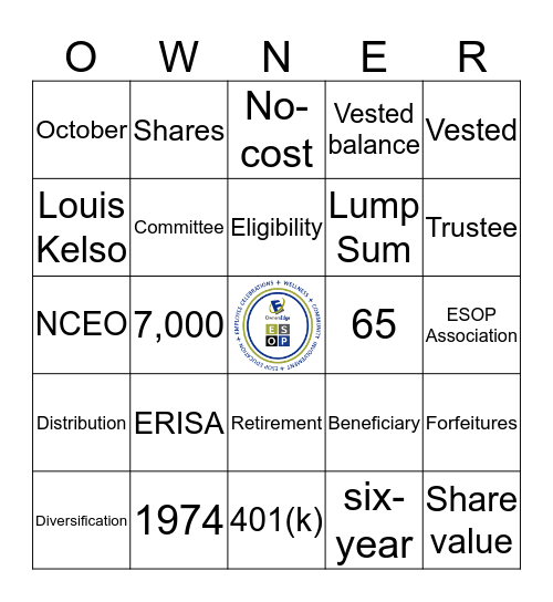 OWNER BINGO Card