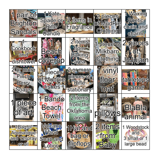 SURCEE' SUMMER BINGO Card