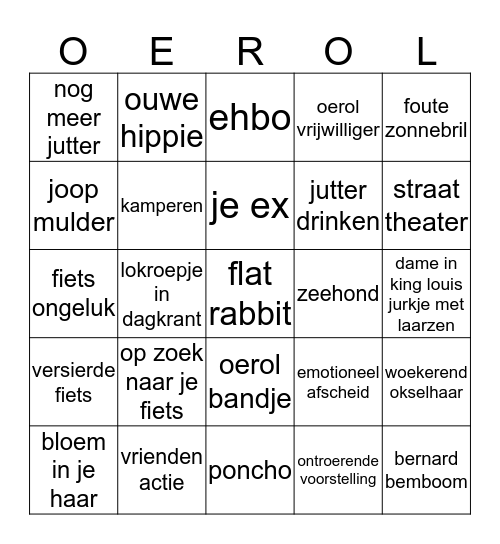 #oerolbingo Card