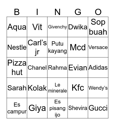 Alyssa. Bingo Card