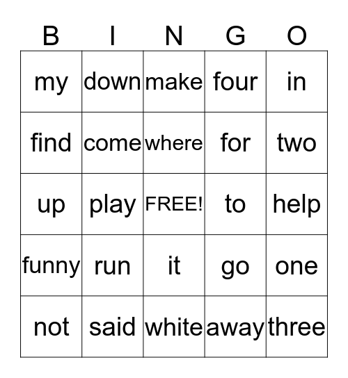 Second Quarter Bingo Card