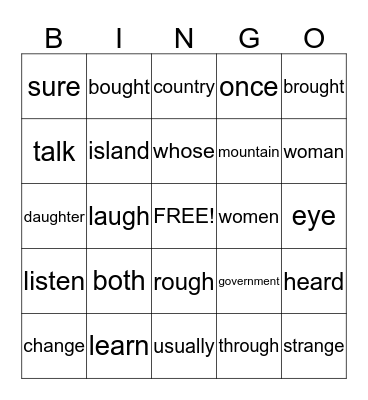 2nd grade 3rd marking period Bingo Card