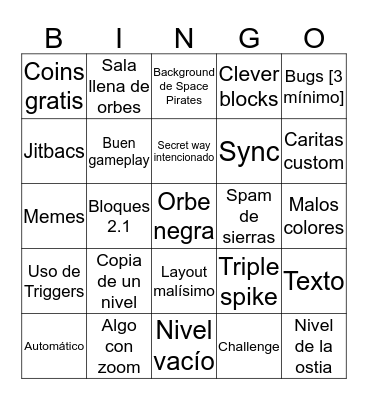 RECENT/MAGIC BINGO Card