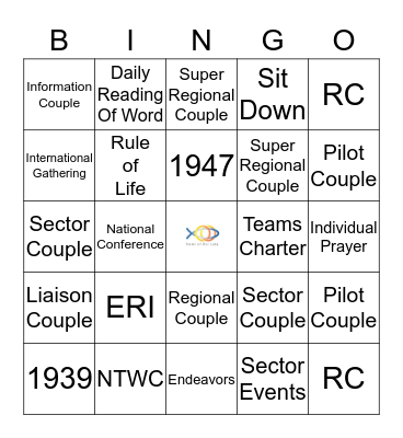 TEAMS of OUR LADY BINGO Card