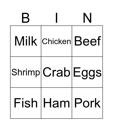 Bingo Card