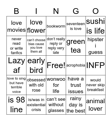 nunun bingo Card