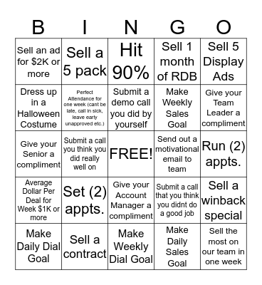 Team Ezman BINGO  Bingo Card