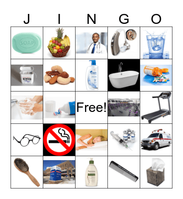 A Healthy You Bingo Card
