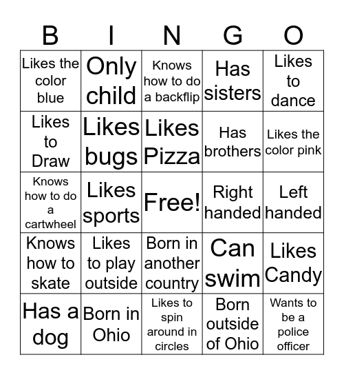 Unity Bingo ! Bingo Card
