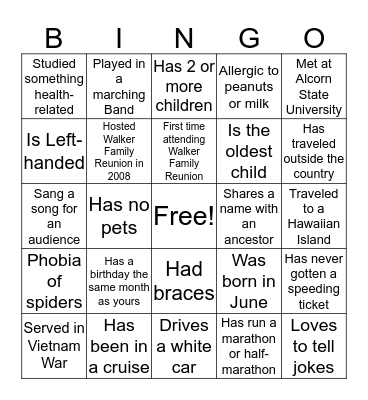 Bingo Card