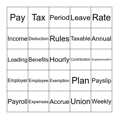 EOFY B I N G O Bingo Card