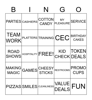 CONCORD CEC SURVEY BINGO Card