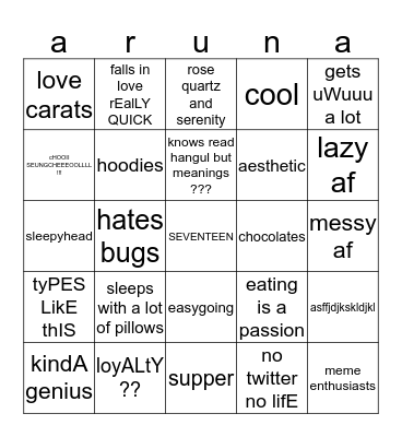 arunasvt13 culture Bingo Card