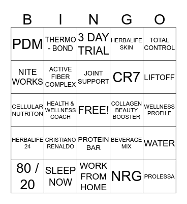 HERBA-BINGO Card