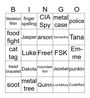 Untitled BingoCode Busters Bingo Card