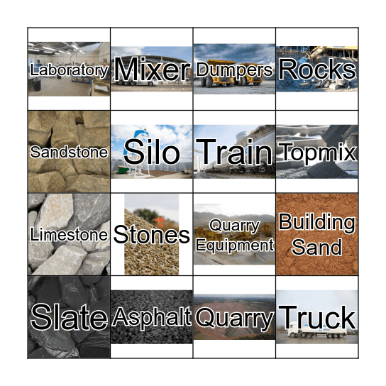 TARMAC Ltd Bingo Card