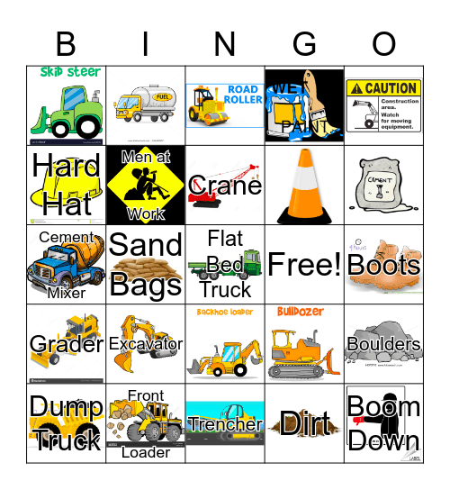 Construction BINGO! Bingo Card