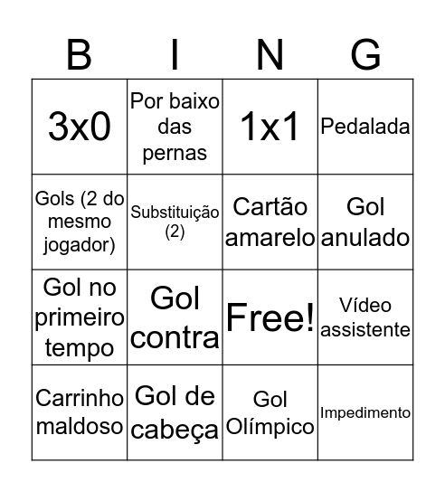 Bingo BUD Bingo Card